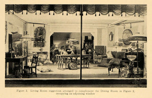 1920 Print Living Room Dining Barker Brothers Table - ORIGINAL HISTORIC GF4