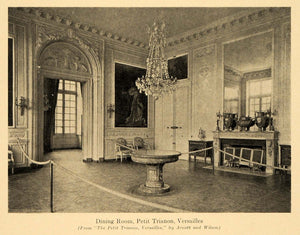 1920 Print Versailles Paris Petit Trianon Dining Room - ORIGINAL HISTORIC GF4