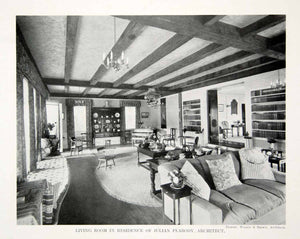 1918 Print Living Room Julian Peabody Architect Home Interior Design Decor GF5