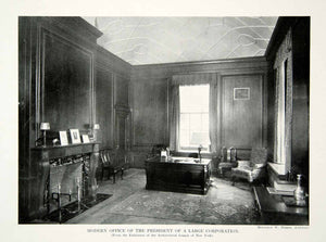 1918 Print Office Corporate President Interior Design Benjamin W. Morris GF5