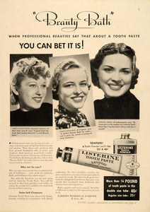 1937 Ad Listerine Toothpaste Grace Rowland Sundstrom - ORIGINAL ADVERTISING GH1
