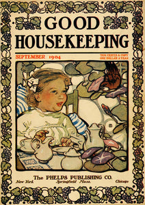 1904 Cover Good Housekeeping Artist Herman Pfeifer Girl - ORIGINAL GH2