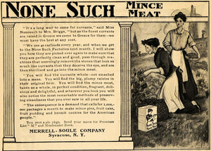 1905 Ad Merrell-Soule None Such Mince Meat Women Field - ORIGINAL GH2