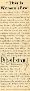 1904 Ad Pabst Extract Malt Tonic For Women's Health - ORIGINAL ADVERTISING GH2