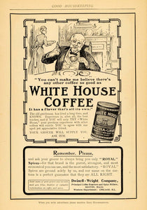 1902 Ad White House Coffee Mocha Java Dwinell-Wright - ORIGINAL ADVERTISING GH2