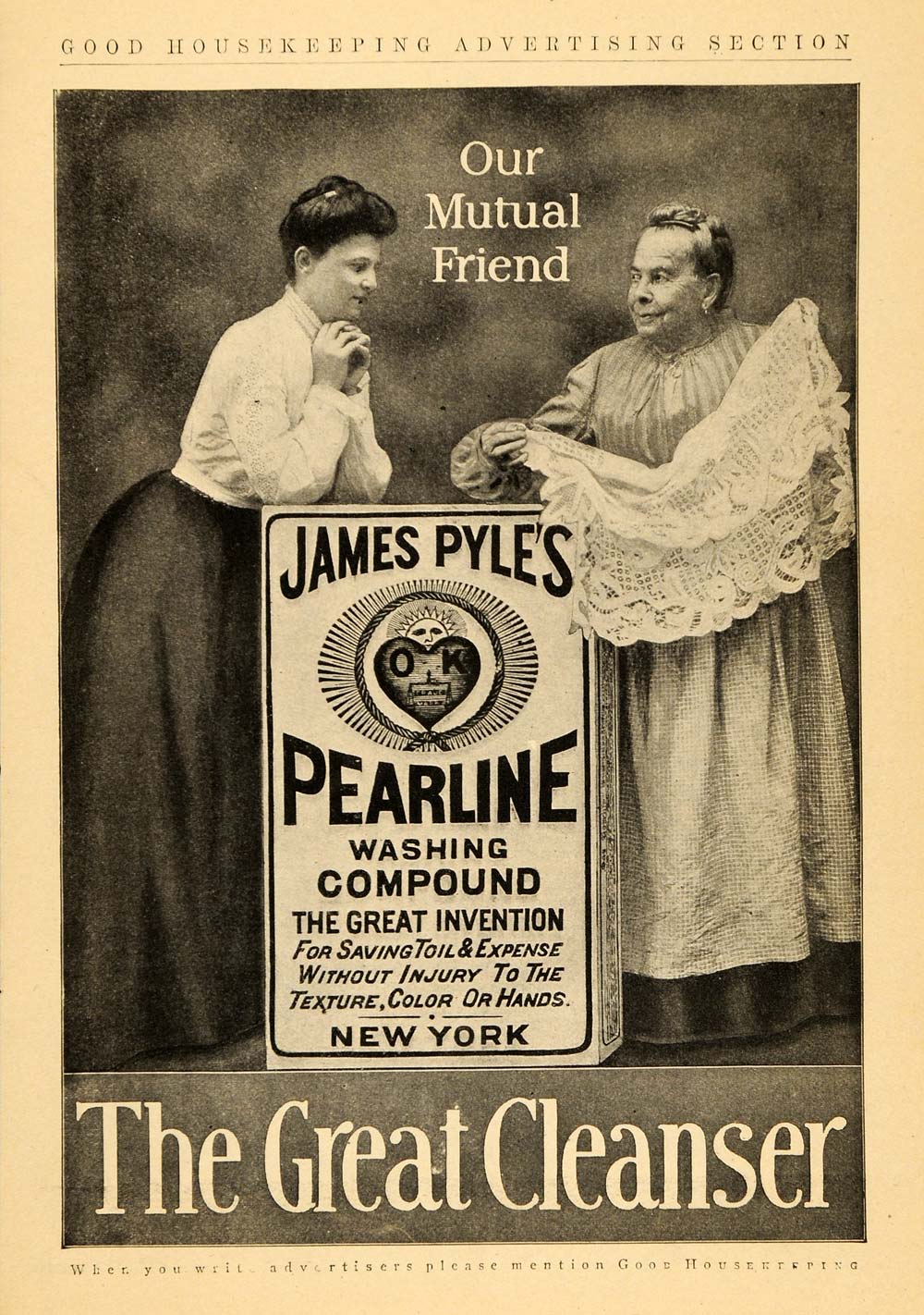1905 Ad James Pyle's Pearline Washing Compound Cleanser - ORIGINAL GH2