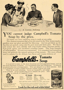 1910 Ad Joseph Campbell Co. Tomato Soup Dining Maid - ORIGINAL ADVERTISING GH2