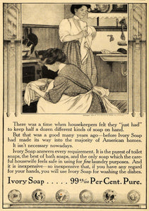 1910 Ad Procter & Gamble Ivory Soap Housewives Dishes - ORIGINAL ADVERTISING GH2