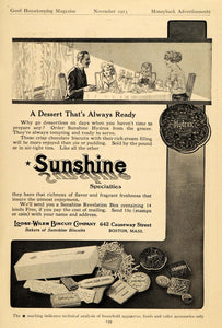 1913 Ad Loose Wiles Biscuit Co. Sunshine Family Dining - ORIGINAL GH3
