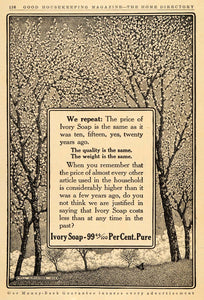 1911 Ad Procter & Gamble Co. Ivory Soap Cherry Blossom - ORIGINAL GH3