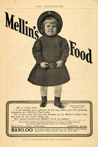 1904 Ad Mellin's Food Company Boston Baby Boy MA Infant - ORIGINAL GH3