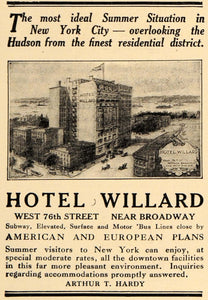 1909 Ad Hotel Willard Building New York Luxury Lodging - ORIGINAL GH3