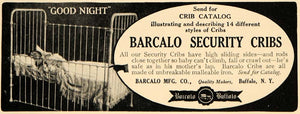 1909 Ad Barcalo Manufacturing Co. Security Cribs Infant - ORIGINAL GH3