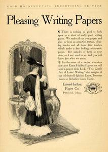 1906 Ad Eaton-Hurlbut Paper Pittsfield Fashion Fur Coat - ORIGINAL GH3