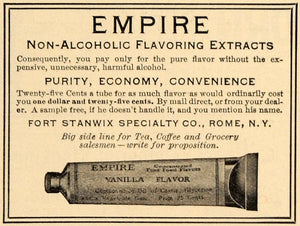 1910 Ad Empire Non-Alcoholic Flavoring Extract Vanilla - ORIGINAL GH3