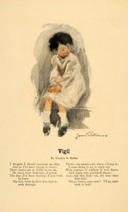1904 Print Vigil Carolyn Bailey James Preston Child - ORIGINAL GH3
