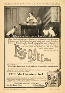 1906 Ad Egg-O-See Breakfast Cereal Food Child Dog Cats - ORIGINAL GH3