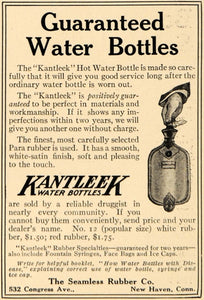 1912 Ad Kantleek Hot Water Bottle Para Seamless Rubber - ORIGINAL GH3