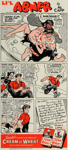 1943 Ad Cream Wheat Comic Abner Breakfast Enriched Food - ORIGINAL GH4