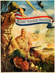 1943 Ad General Motors Battlefield Eagle Victory War - ORIGINAL ADVERTISING GH4