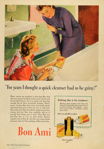 1942 Ad Bon Ami Company Cleanser Window Cleaner Soap - ORIGINAL ADVERTISING GH4