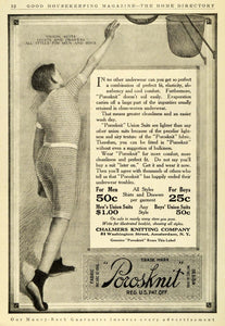 1911 Ad Porosknit Chalmers Knitting Union Suits Clothes Youth Basketball GH4