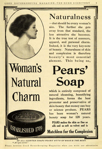 1911 Ad Pears Soap Skin Care Women Beauty Products Complexion Personal GH4