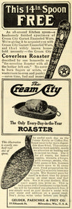 1911 Ad Cream City Coverless Roaster Baking Kitchen Appliances Milwaukee WI. GH4