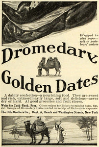 1911 Ad Dromedary Golden Dates Camel Egyptian Hills Brothers Confection Figs GH4