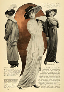 1913 Article Women Fashion Edwardian Flapper Carolyn Trowbridge Calire Avery GH4