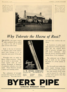 1926 Ad Byers Pipe Wrought Iron Home Improvement Supply - ORIGINAL GHB1