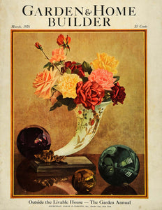 1928 Cover Garden Home Builder Flower Unique Vase - ORIGINAL GHB1