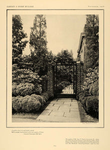 1926 Print Isaac T. Starr Home Entryway Laverock PA - ORIGINAL HISTORIC GHB1
