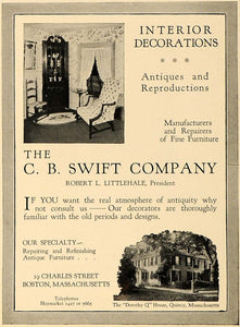 1926 Ad Interior Decorations C Swift Company Littlehale - ORIGINAL GHB1