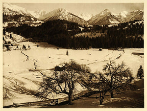 1924 Allgau Alps Tiefenback Oberstdorf Bavaria Germany - ORIGINAL GR3