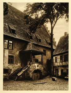 1924 Germany Hesse Michelstadt Odenwald Wine Barrel - ORIGINAL PHOTOGRAVURE GR3