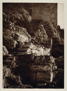 1928 Clepsydra Spring Acropolis Greece Photogravure - ORIGINAL PHOTOGRAVURE GRC2