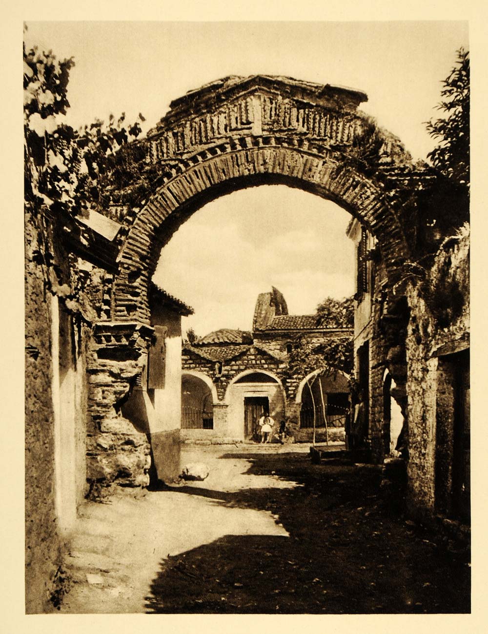 1928 Church Saint Theodora Arta Greece Photogravure - ORIGINAL PHOTOGRAVURE GRC2