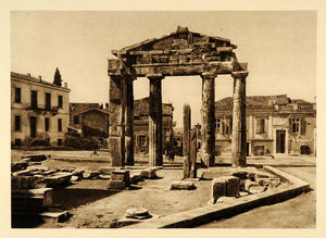 1928 Gateway Roman Agora Athens Greece Architecture - ORIGINAL PHOTOGRAVURE GRC2