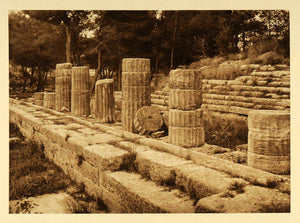1926 Temple Hera Ruins Olympia Greece Marriage Greek - ORIGINAL GRC3