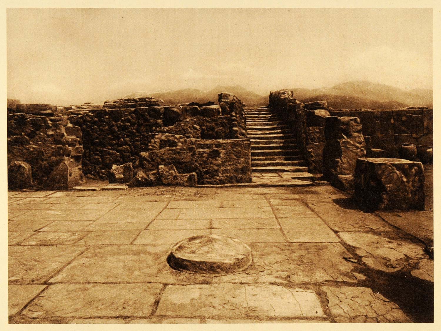 1926 Crete Island Greece Palace Phaistos Ruins Ancient City Architecture GRC3