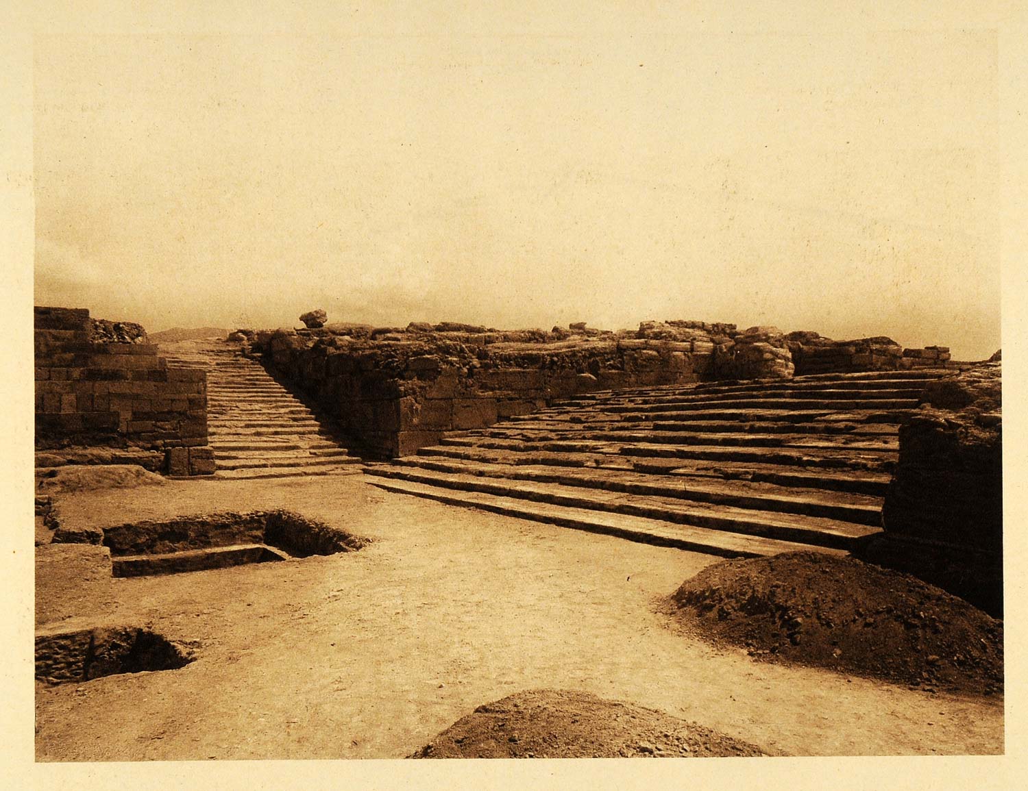 1926 Crete Architecture Ancient City Greece Palace Phaistos Ruins Island GRC3