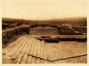 1926 Crete Hellas Palace Phaistos Archaeology Ruins - ORIGINAL PHOTOGRAVURE GRC3
