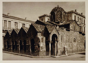 1928 Panagia Megalo Monastiri Church Athens Greece - ORIGINAL GREECE