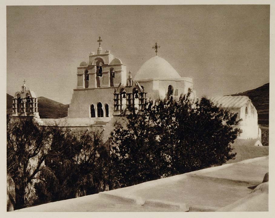 1928 Parikia Paros Hecatopoliani Hekatopliani Church Building Greece GREECE