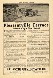 1906 Ad Atlantic City State Co Real State Pleasantville - ORIGINAL GUN1