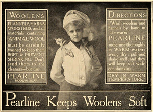 1905 Ad Pearline Washing Soap Laundry Products Cleaners - ORIGINAL GUN1