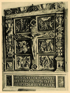 1927 Altar Screen Church Hallig Grode Halligen Island - ORIGINAL HAL1