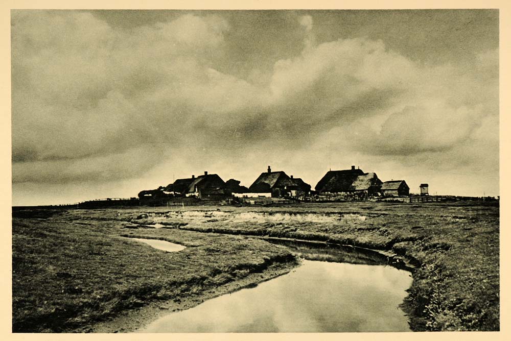 1927 Ketelswarf Hallig Langeness Halligen Photogravure - ORIGINAL HAL1