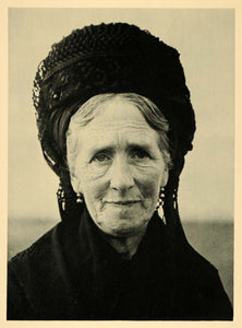 1927 Frau Meinert Paulsen Portrait Hallig Langeness - ORIGINAL PHOTOGRAVURE HAL1